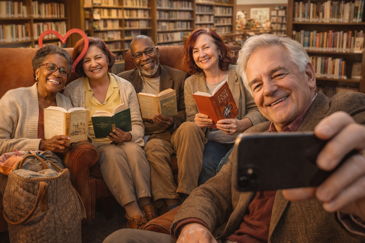 Daily Senior Moment presents Happy National Shelfie Day