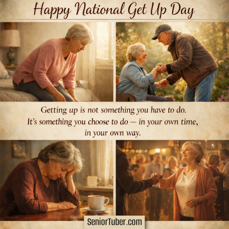 Happy National Get Up Day - brought to you by The Senior Tuber